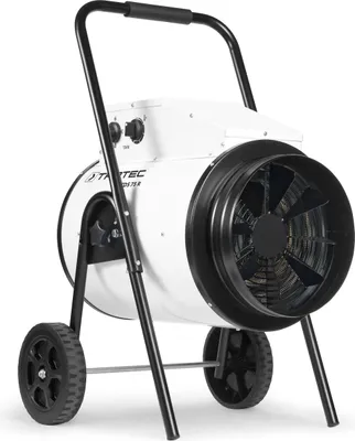 Produktbild von TROTEC Elektroheizer TDS 75 R (max.: 15 kW) Mehrstufen-Temperaturregelung mit 3 Heizstufen, Integriertes Thermostat für konstanten Warmluftstrom, Kondensfreie Wärme - kein Sauerstoffverbrauch - deshalb optimal zur Innenraumbeheizung geeignet