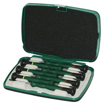 Obrázok produktu pre Sada elektronických skrutkovačov SATA 7 ks v úložnom boxe (s drážkou/PH) ST09314SJ