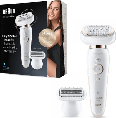 Image de Braun SES 9002 Silk-epil 9 Flex Épilateur avec tête flexible 360 pour une épilation facile