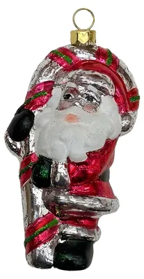 Productafbeelding van Clayre & Eef kerstornament, kerstman, rood, kunststof
