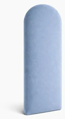 Produktbild von Polsterpaneel - Wandkissen 60x15cm - Wandpolster - Bettkopfteil - Wandpaneel 3D Hellblau