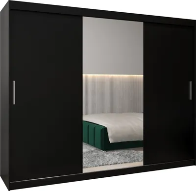 Produktbild von Kleiderschrank, Schiebetürenschrank Schlafzimmer, Schrank mit Spiegel TOKYO 1 250 cm