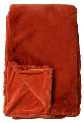 Produktbild von Dutch Decor Wohndecke Kunstfell Zinzi 140x180 cm Orange