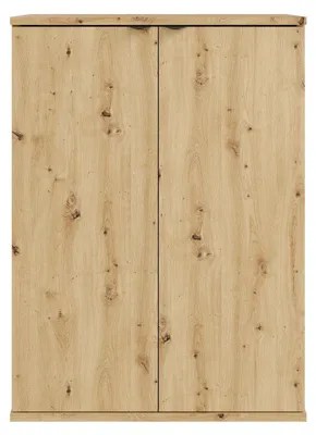 Produktbild von Masseno Kommode METRIX 60 cm Sideboard mit 2 Türen für Wohnzimmer Schlafzimmer Modern 60x35x82,5 cm Eiche Artisan