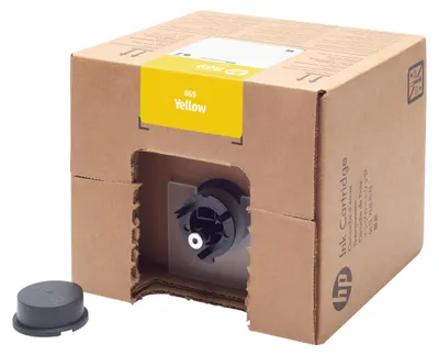 Imagen del producto de Cartucho de tinta amarilla HP 3L para impresora PageWide XL Pro, color amarillo, capacidad de 3000 ml, 1 unidad