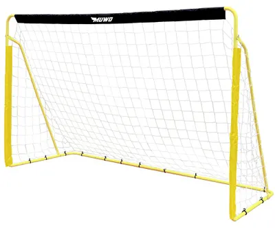 Produktbild von Einheitsgröße MW-375|MUWO Fußballtor aus Stahl 240 x 150 cm schwarz/gelb