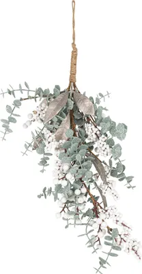 Productafbeelding van Glanzende eucalyptus takken decoratie, groen, 56 cm - universele maat