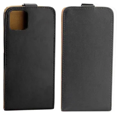 Produktbild von Mobigear Business Flipcase Flip-Hülle für iPhone 11 - 1 Kartenfach Kunstleder Schwarz