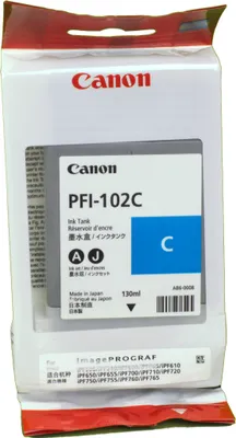 Produktbild von Canon PFI-102C, Cyan, 130 ml