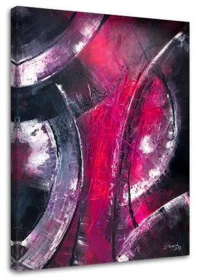 Immagine prodotto di Stampa su tela, Cerchi d'argento - 40x60