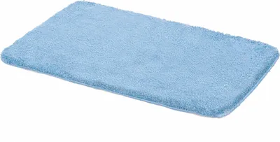 Obrázek produktu pro ETÉREA® Koupelnová předložka z mikrovlákna 50x80cm VICKY Světle modrá [NESKLUZAVÁ A PRANÁ] - Protiskluzová rychleschnoucí předložka do vany - Sprchová předložka - Koupelnová rohožka - Koupelnová předložka omyvatelná - Koupelnová předložka do koupelny