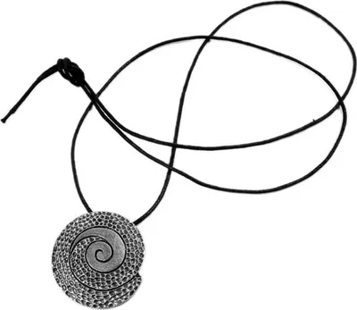 Produktbild von Minott Kette schwarzes Lederband zum verknoten mit Muschel Anhänger 21332