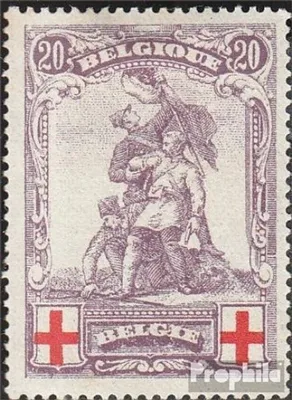 Produktbild von Briefmarken Belgien 1914 Mi 106 postfrisch Rotes Kreuz