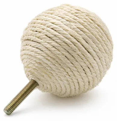 Produktbild von Sisalkugel/Abdeckkugel 7,5 cm Gewinde M8