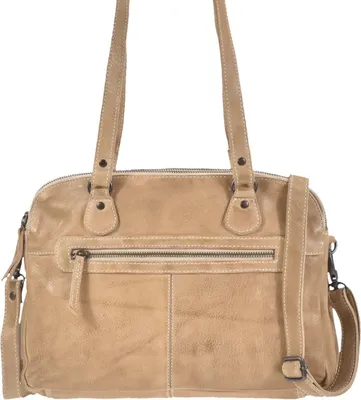 Produktbild von Bear Design Umhängetasche Leder Handtasche Damentasche 33x25cm baltic beige