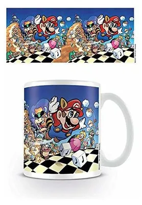 Produktbild von Super Mario Tasse - Art (weiß)