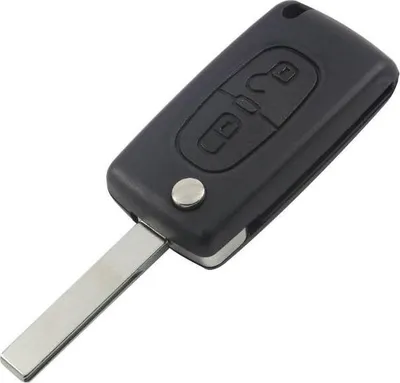 Produktbild von Schlüsselgehäuse mit Rohling 2 Tasten passend für Citroen C1 C2 C3 C4 C5 (C04)