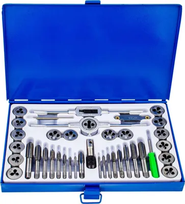 Produktbild von Gewindeschneider Set 40tlg Gewindebohrer Gewindeschneider Schneideisen M3-M12