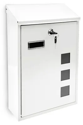 Image de relaxdays 10017417_49 relaxdays Briefkasten weiß