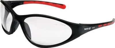 Obrázok produktu pre Yato YT-7371, Bezpečnostné okuliare, Akékoľvek pohlavie, Čierna, Priehľadná, Nylon, Polykarbonát