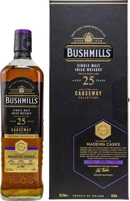 Produktbild von Bushmills 25 Years The Causeway Collection Madeira Cask + Box 700ml 50,3% Vol.
