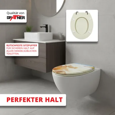 Produktbild von Grafner WC-Sitz in verschiedenen Designs : Shell Farbe: Shell