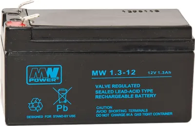 Immagine prodotto di MW 1.3-12: Batteria AGM 12V/1,3Ah 97*47*59 (T0)