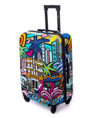 Produktbild von RGL 5188 L Reisefieber Polycarbonat Hartschalen Koffer Abnehmbare Räder Trolley Picasso