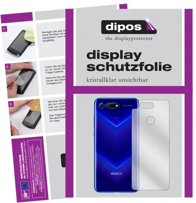 Produktbild von 2x Schutzfolie für Honor View 20 Rückseite klar Displayschutzfolie Folie Display