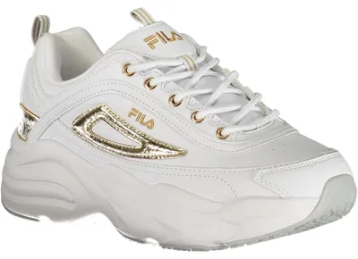 Produktbild von Damen-Sneaker in Weiß mit Kontrastdetails und Stickerei-Logo