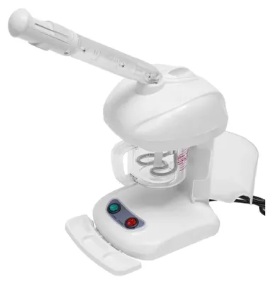 Immagine prodotto di Vaporizzatore per capelli e viso - Apparecchio a vapore professionale - 480 W - Nanotecnologia - Serbatoio acqua da 450 ml - 2 modalità ozono e vapore - Per uso domestico e professionale