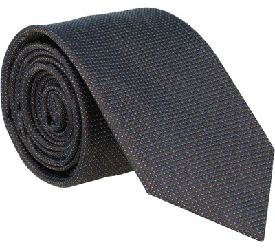 Produktbild von Krawatte aus 100% Seide, Marine, 6,5cm breit, Two Tone, mit aufgerauter Einlage für optimale Knotenstabilität