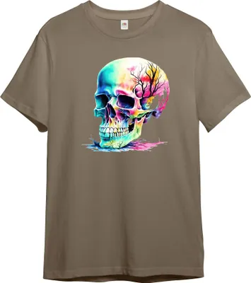 Produktbild von PAULGOS Herren T-Shirt "bunter Totenkopf" Schädel, Skull