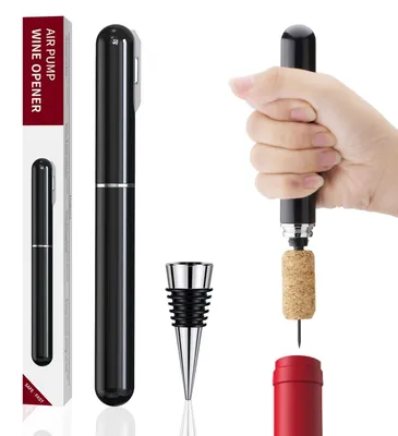 Immagine prodotto di Apribottiglie manuale con tappo per vino riutilizzabile