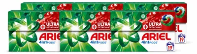 Produktbild von 6 x Ariel 4in1 Pods Ultra Vlekverwijderaar Wasmiddel - Vorteilspackung - 6 Stücke