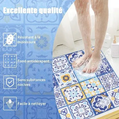 Produktbild von Famanu Duschmatte Antirutsch 60 x 60 cm - PVC, weich und komfortabel