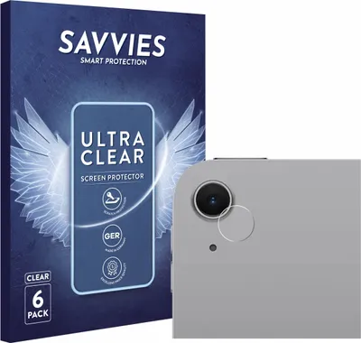 Produktbild von 6x Für Apple iPad Air 11" M3 WiFi 2025 (NUR Kameraschutz) Schutzfolie Savvies Displayschutz Display Schutz Folie Klar Transparent