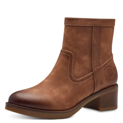 Produktbild von s.Oliver Damen Stiefeletten mit Absatz Elegant Vegan, Braun (Cognac), 37 EU