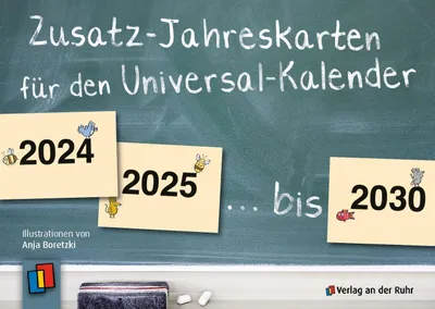 Produktbild von Zusatz-Jahreskarten 2024 - 2030 für den Universal-Kalender