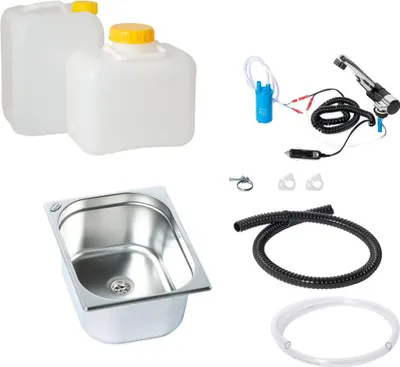 Obrázok produktu pre 12V vodný systém mini kuchyňa 325x265x200mm kempingová kuchyňa kuchynský blok kit Londýn
