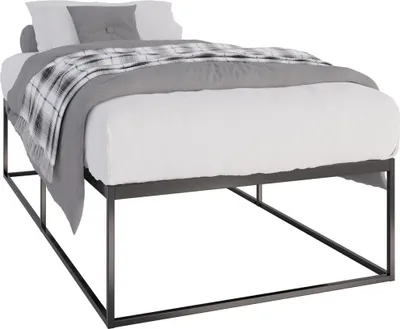 Obrázek produktu pro Kovový rám postele, vzdušný design, další úložný prostor - různé velikosti. Dostupná barva: černá | Velikost: 200x100x46 cm