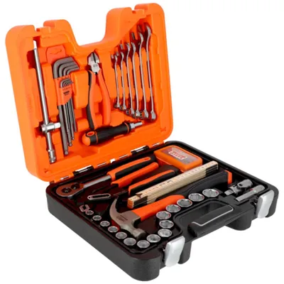 Produktbild von Bahco 1/2 Steckschlüsselsatz, metrisch, Sechskant, inkl. Schraubenschlüssel, Bits, Hammer & Zangen - 71-tlg.