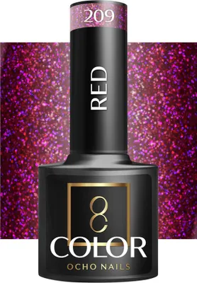 Immagine prodotto di Ocho Nails Smalto Ibrido Rosso 209 -5 G