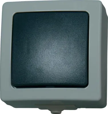 Produktbild von Kopp 566356003, Tasten, Schwarz, Grau, Thermoplast, IP44, 250 V, 10 A