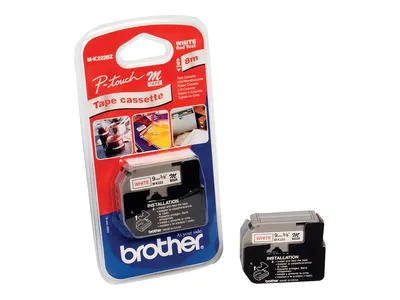 Produktbild von Brother M-K222BZ, Rot aud Weiss, M, Schwarz, Wärmeübertragung, Brother, PT-M95, PT-90