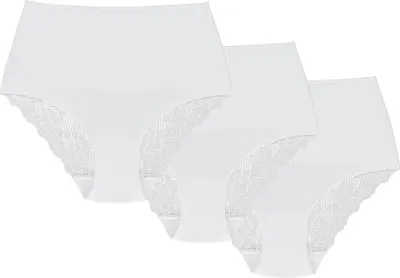 Obrázek produktu pro Wol-Bar Promessa 3-pack bílé kalhotky XL High