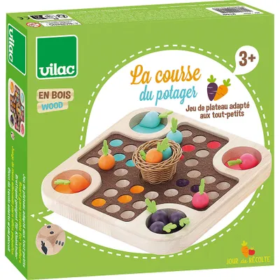Produktbild von Vilac Spielzeug Pferd und Karottenspiel Erntetag Holzspiel für Kinder