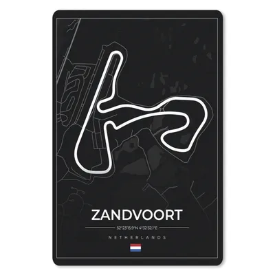 Produktbild von MuchoWow® Mauspad Mousepad Formel 1 - Rundkurs Zandvoort - Rennstrecke - Niederlande - Schwarz 40x60 cm - Mousepads - Maus Mat - Pad - Mausunterlage - Schreibtisch Accesoire