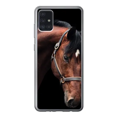 Produktbild von MuchoWow® Handyhülle Schutzhülle Hülle für Samsung Galaxy A52 5G Pferd - Leicht - Halfter Silikon Softcase Handy Hülle - Umschlag