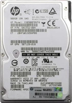 Productafbeelding van Western Digital Ultrastar C10K900, 900 GB, 10.000 omwentelingen per minuut, 64 MB, 2,5", SAS